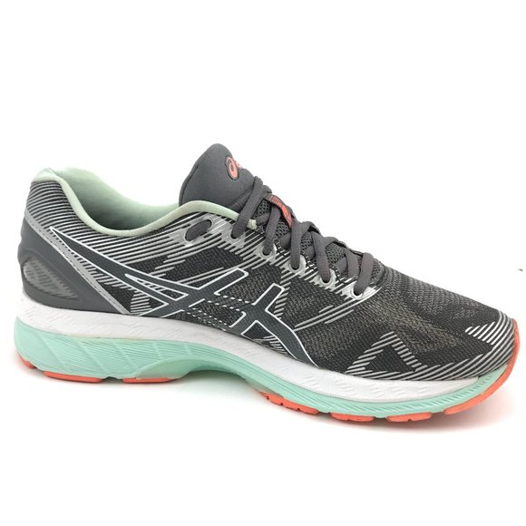 Asics Gel Nimbus 19 Womens Carbon White Flash Coral Running Shoes Size US 9 AA. - Picture 2 of 10